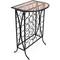 Sorbus 30-Bottle Metal Wine Stand with Glass Top
